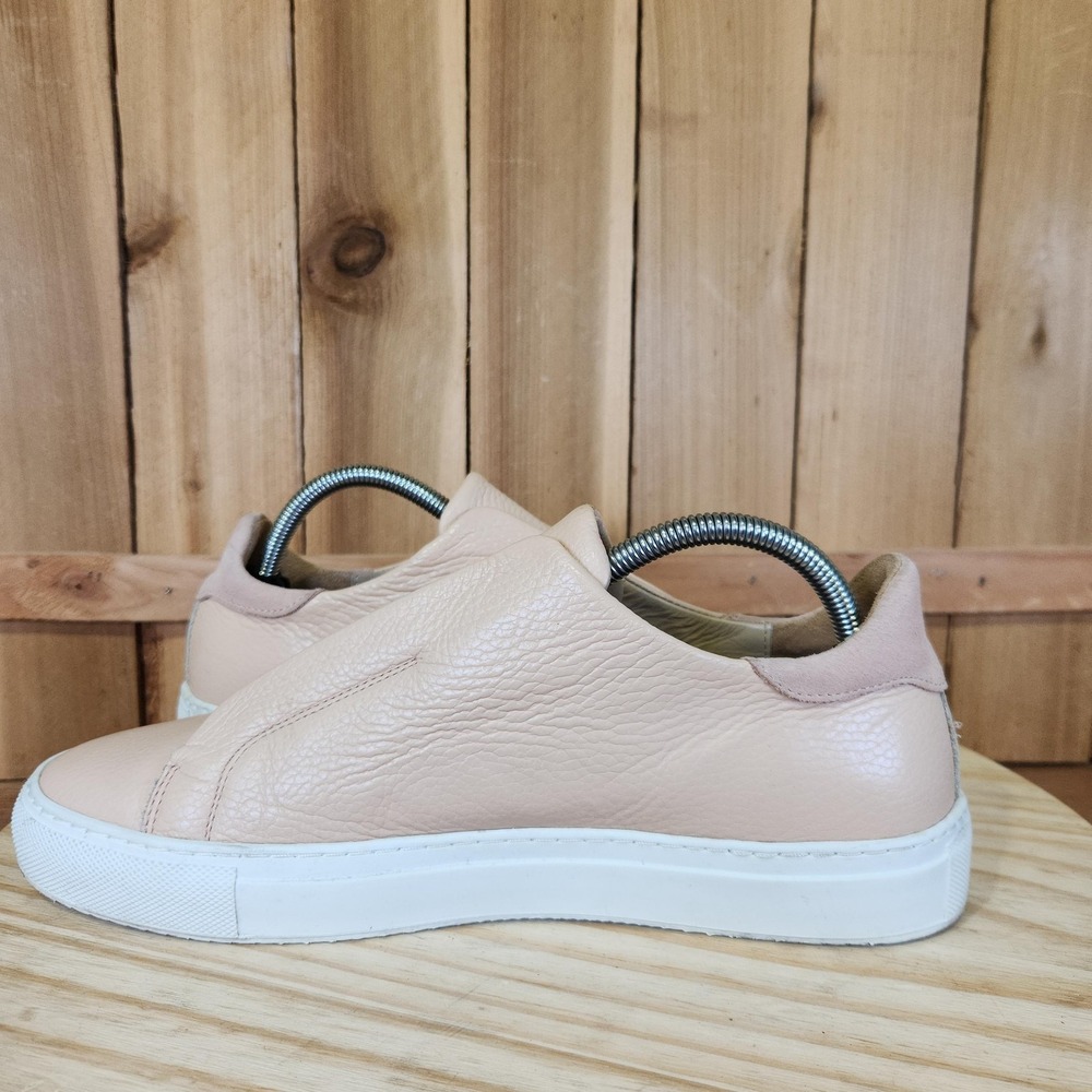 Axel Arigato Clean 90 Shoes Mens 9 Beige Leather Slip On Casual Comfort Sneakers - Picture 6 of 10
